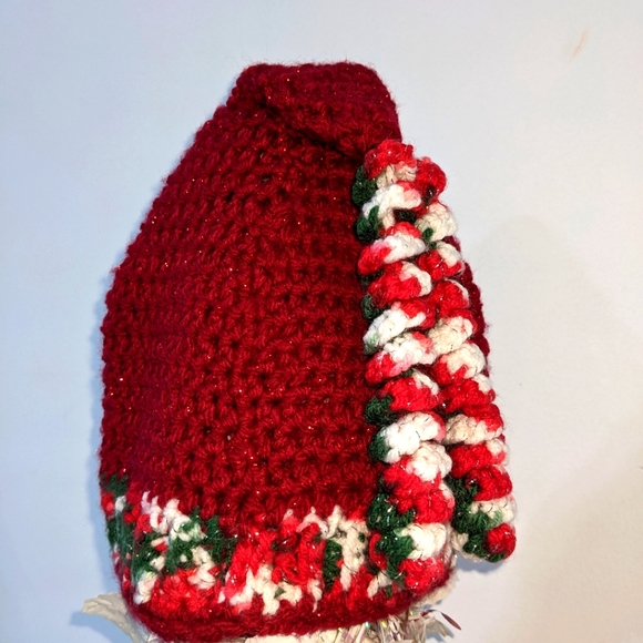 Hand Crafted Other - 🎅NEW Kids Crochet Elf Christmas Hat Holiday Photos Party HANDCRAFTED